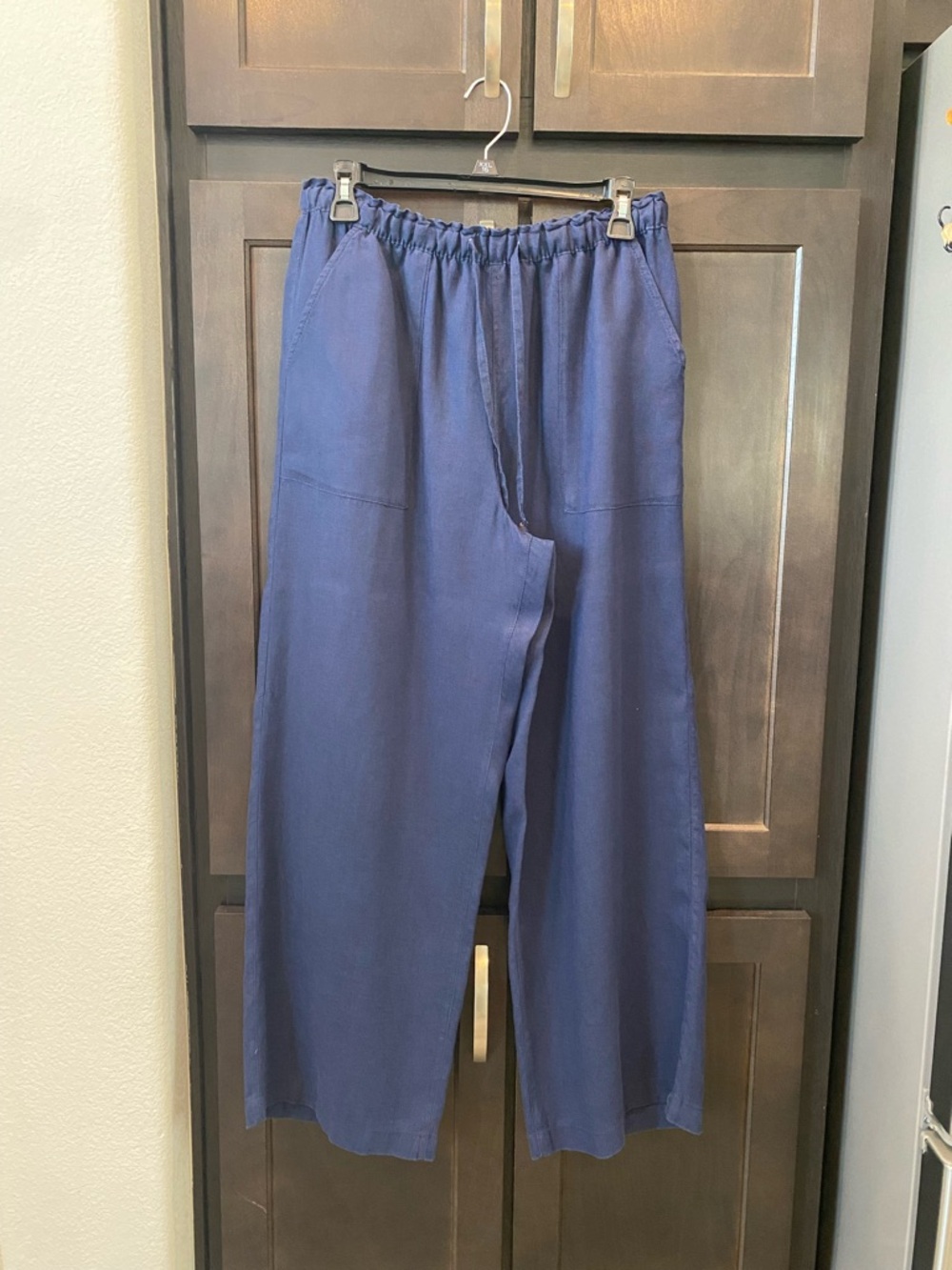 Cynthia Rowley Woman’s Navy Elastic-Waist Joggers